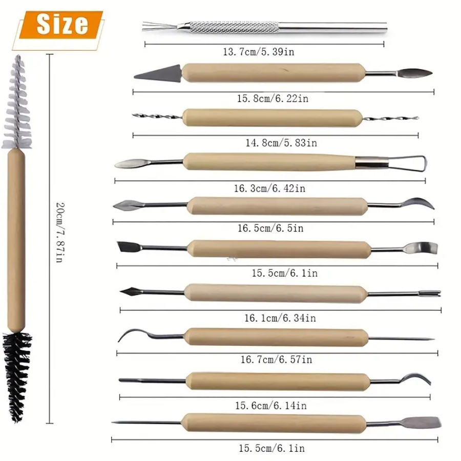 ชุดเครื่องมือปั้นดินเผา 1 ชุด  - Wood Chisel Set บทวิจารณ์และราคา